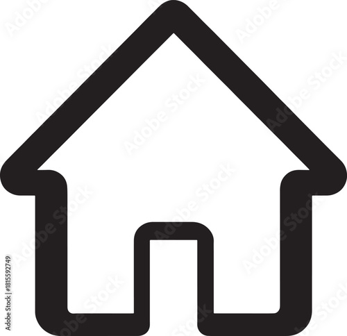 Vector illustration of a real estate web icon
