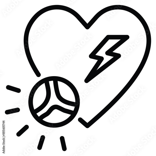 Heart Valve Disorders Icon Line Vector Illustration