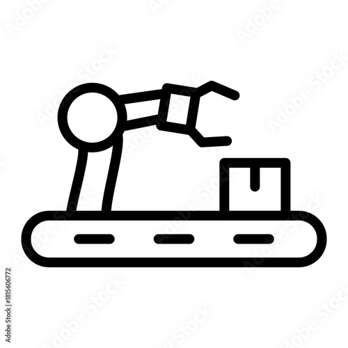 Robot Automation Filled Icon Design