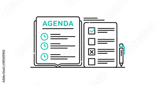 Organized Agenda Streamlined Task List for Efficient Planning and Productivity