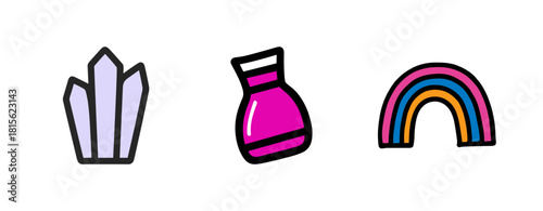 cute Magic Crystal Potion Rainbow Pack