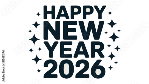 Happy New Year 2026 Celebration : A celebratory image to herald the arrival of a New Year, with vibrant imagery representing anticipation and joy for the year 2026.