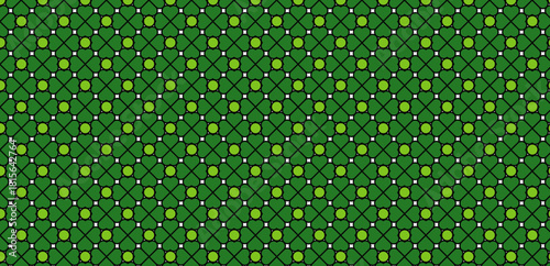 Geometric clover leaf green color Ai.ai