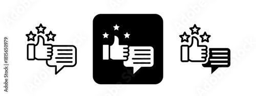 Satisfaction Solid color and black line drawing vector illustration set