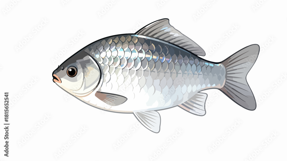 Fototapeta premium Fish illustration vector diagram