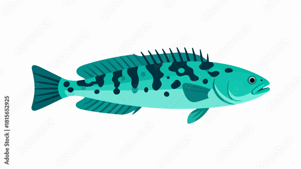 Obraz premium Fish illustration vector diagram