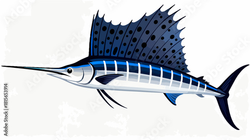 Fish illustration vector diagram