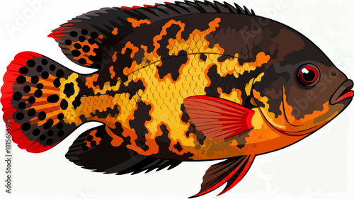 Fish illustration vector diagram
