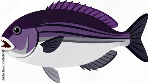 Fish illustration vector diagram