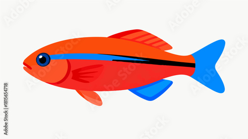 Fish illustration vector diagram