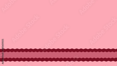 pink background with waves