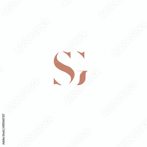 Luxury Initial SG Logo Vector - Elegant Letter S and G Monogram Design Template
