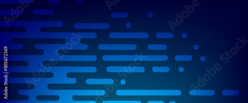 Seamless dark blue Irregular Rounded Lines Background for modern flat web site design. Vector Halftone Transition Abstract Wallpaper Pattern.