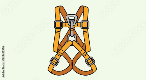Cartoon safety harness icon