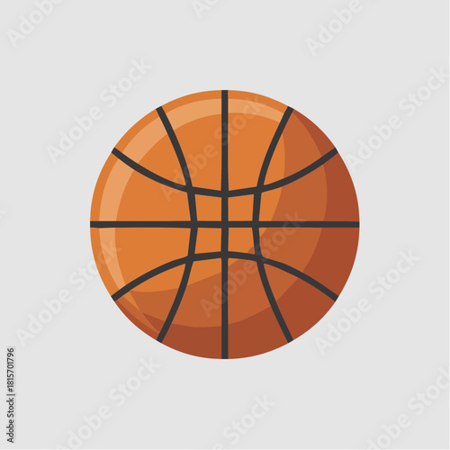 A simple illustration of a basketball.