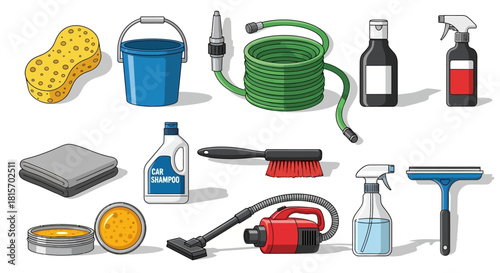 Car Cleaning Kit A Comprehensive Set of Tools and Supplies for Sparkling Vehicles