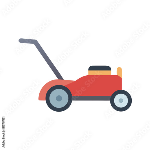 Vector image of field lawing machine