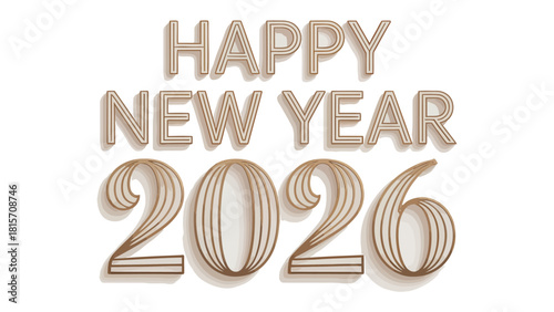 New Year's Eve Celebration 2026: The anticipation of new beginnings takes shape as the numbers of the year 2026 emerge, forming an elegant message of hope and fresh starts.