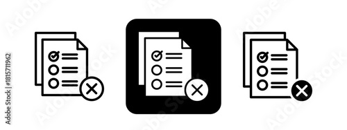 Unfinished Solid color and black line drawing vector illustration set