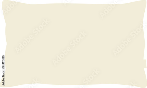 A simple rectangular off-white decorative throw pillow for home decor.