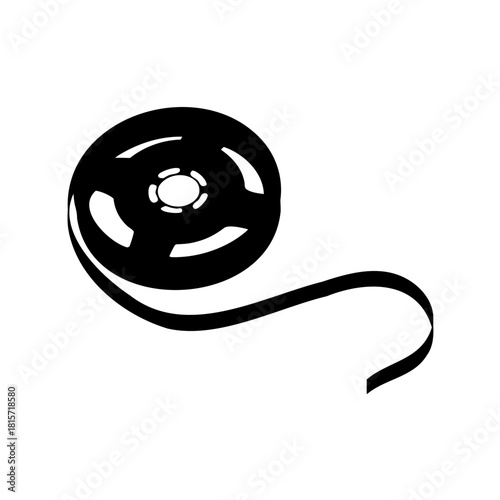 Monochromatic Film Reel Design with Spooling Media for Audio Visual Applications