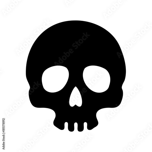 Black and white skull design, a symbol of mortality and halloween
