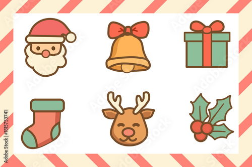 Cute Christmas Festival drawing illustration