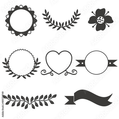 Emblems Vector Pack – Vintage and Modern Badge Illustrations, Heraldic Crests, Logo Designs, Shield Icons, Decorative Labels, and Ornamental Elements for Branding, Posters, and Creative Design Project