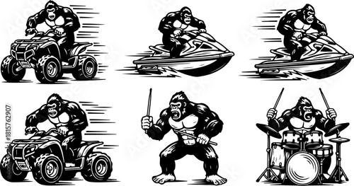 Gorilla Action Sports Silhouette Bundle