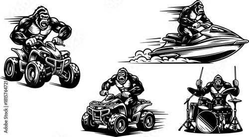 Gorilla Action Sports Silhouette Bundle