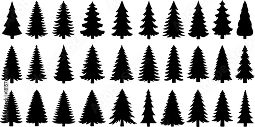 Pine Tree Silhouette Bundle