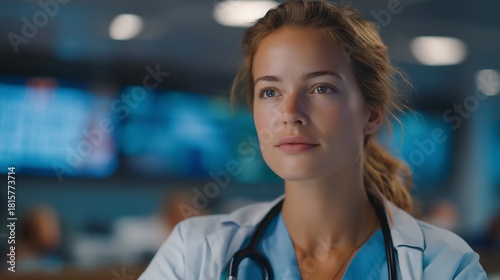 A doctor in an overwhelmed ER assessing multiple patients at once, sweat on their brow as alarms beep from every direction — medical crisis overload, emergency healthcare, and life-or-death