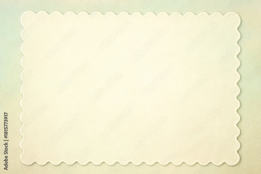 Fototapeta premium A white piece of paper with a wavy edge