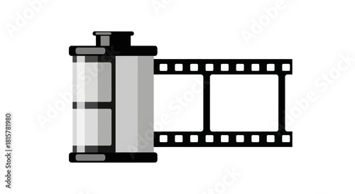 Iconic Film Roll and Strip Capturing Moments with Classic Analog Photography for Creative Projects