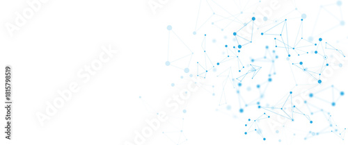 Abstract white, blue digital technology futuristic communication high tech concept background. global network technology concept.