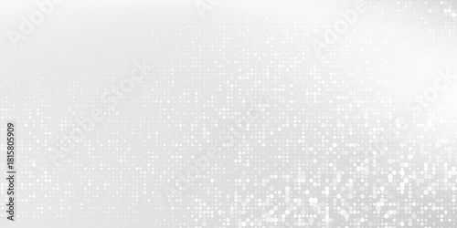 Dot scale background with metal mirror texture. Chrome gradient surface with light abstract simple