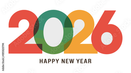 2026 Celebration: The image displays vibrant numbers, symbolizing the excitement and hope of the coming year