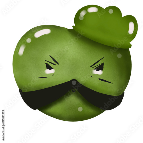 Cute Amazing Angry Green Heath