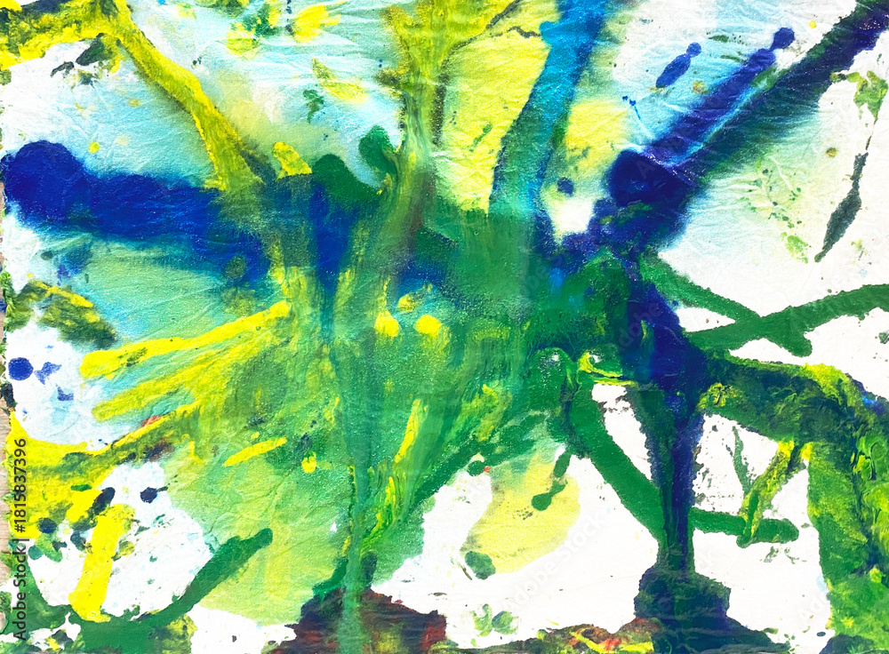 Fototapeta premium Vibrant Color Explosion Abstract Paint Splash Art 12