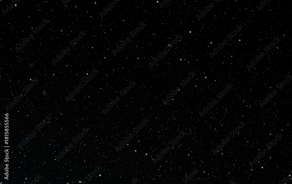 Fototapeta premium Space star shape sky night background, black starry cosmos abstract pattern dark blue science, textile cosmic galaxy astronomy decoration fantasy wallpaper landscape
