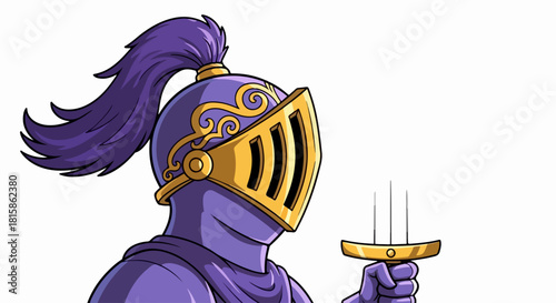 knight with sword and shield