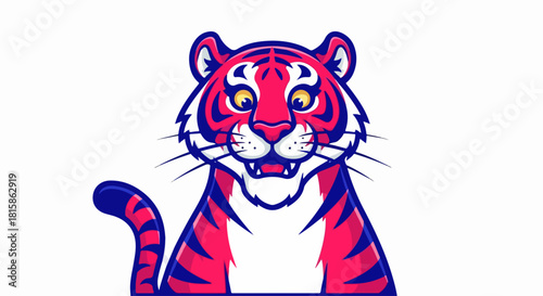 tiger head vector illustration