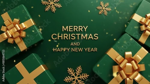 Christmas banner, chrismas sparkling lights garland with gifts box and golden snowflake. Horizontal christmas posters, greeting cards, headers, ... See More