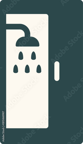 Shower stall door icon