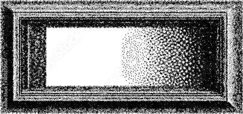 Frame for artwork. Black rectangular border design with ornate texture. Vector illustration showcasing a modern aesthetic.