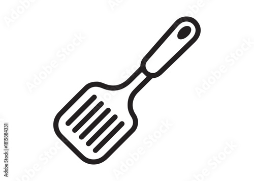 Spatula line art vector