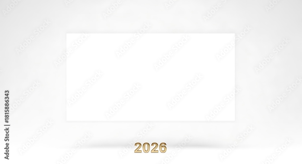 Fototapeta premium 2026 Vision Year Golden