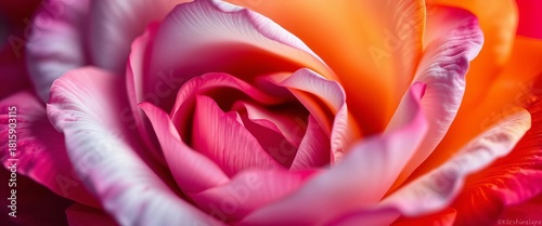 Soft, overlapping rose petals in vibrant hues form a gentle, blurred background,  beautiful,  white