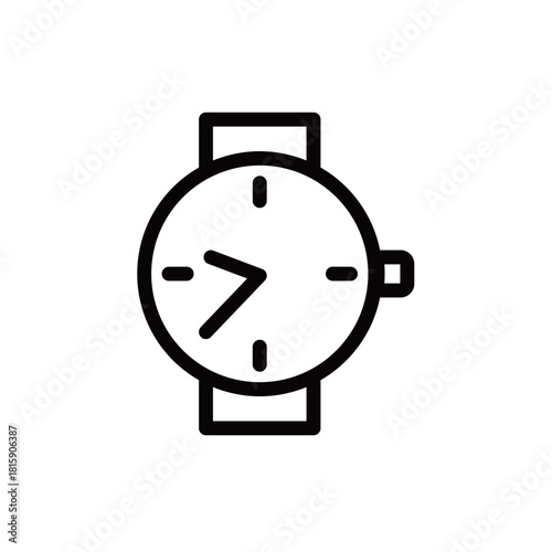 高級腕時計の線画アイコン