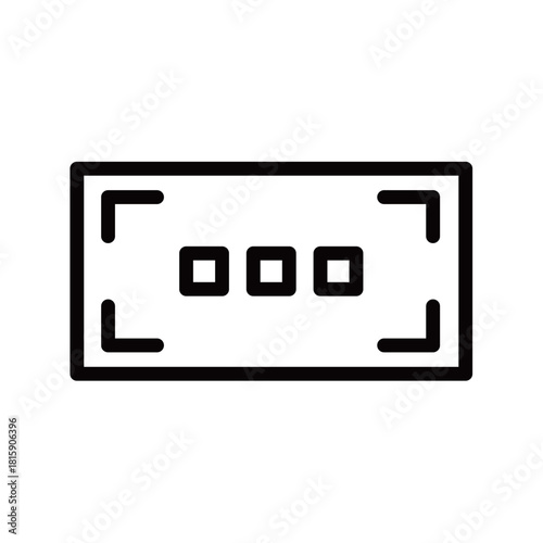 商品券・ギフト券の線画アイコン